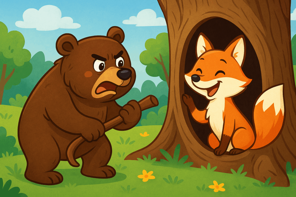 ursul pacalit de vulpe